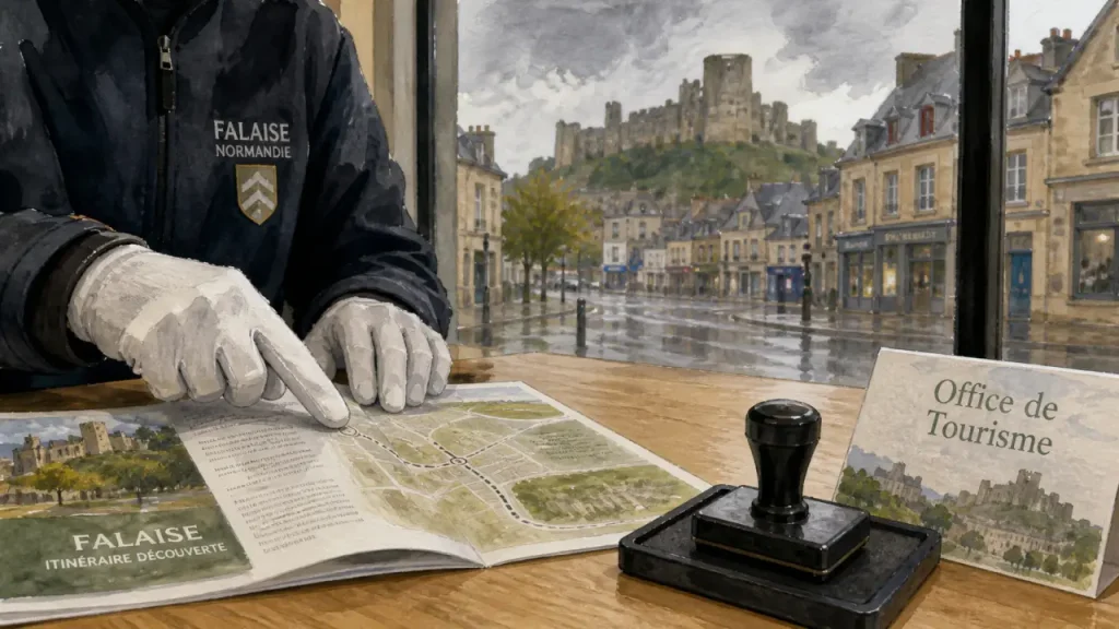 Office de tourisme falaise suisse normande : accueil et plan de visite