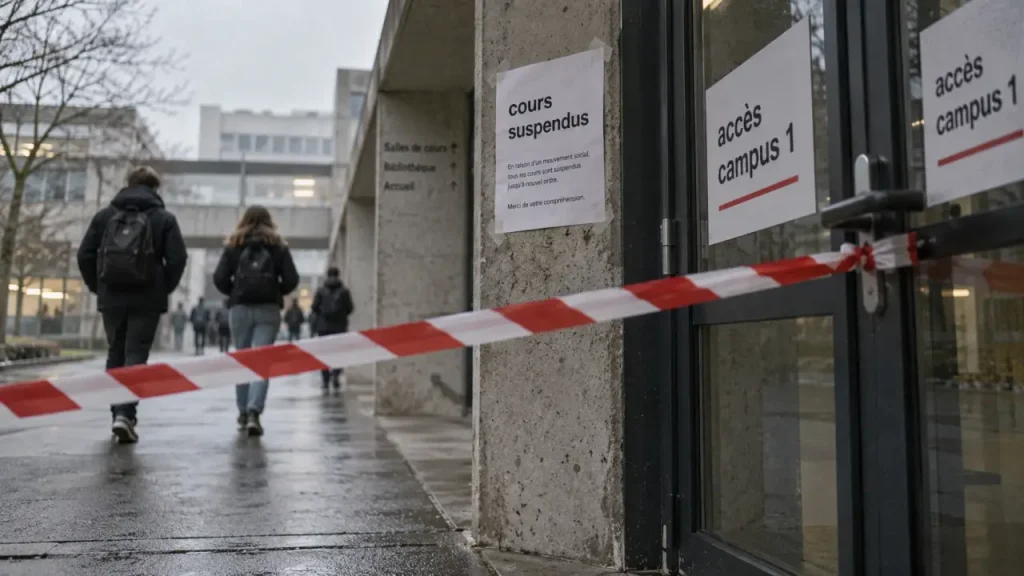 Blocage à l’université de Caen : les cours suspendus sur le campus 1