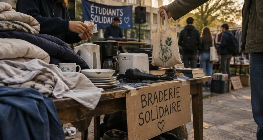 À Caen, la braderie solidaire étudiante fait le plein à la rentrée