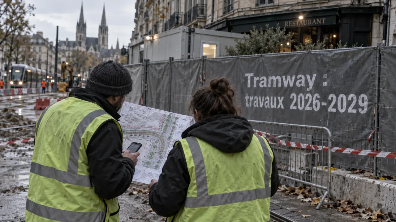 À Caen, deux ambassadeurs au contact du chantier d’extension du tramway
