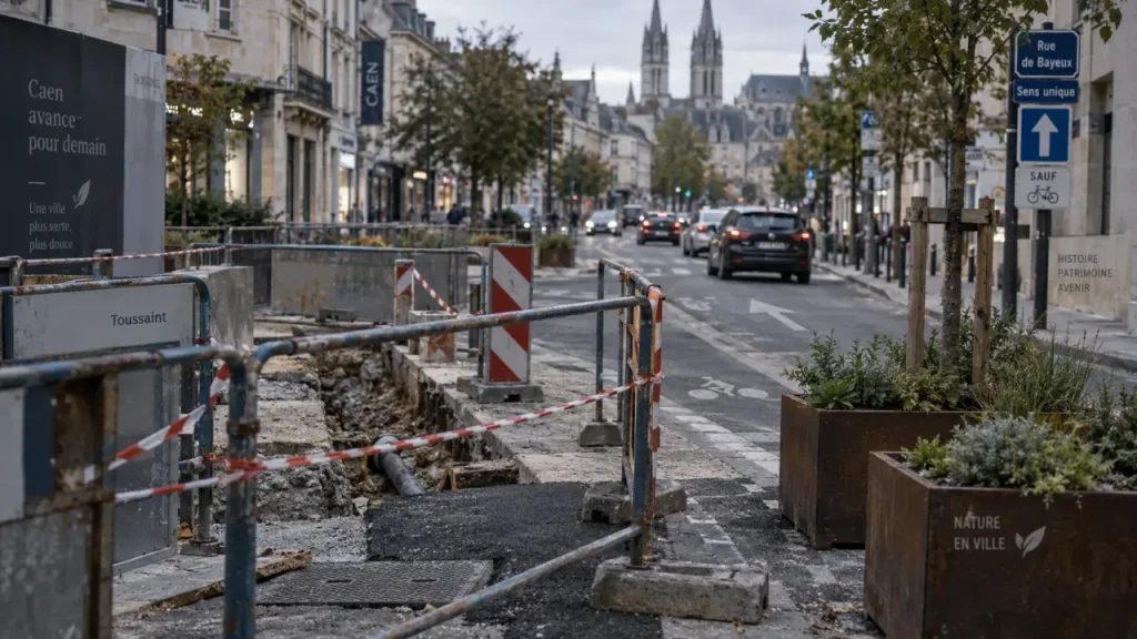 À Caen, la fin des travaux rue de la Délivrande attendue à la Toussaint