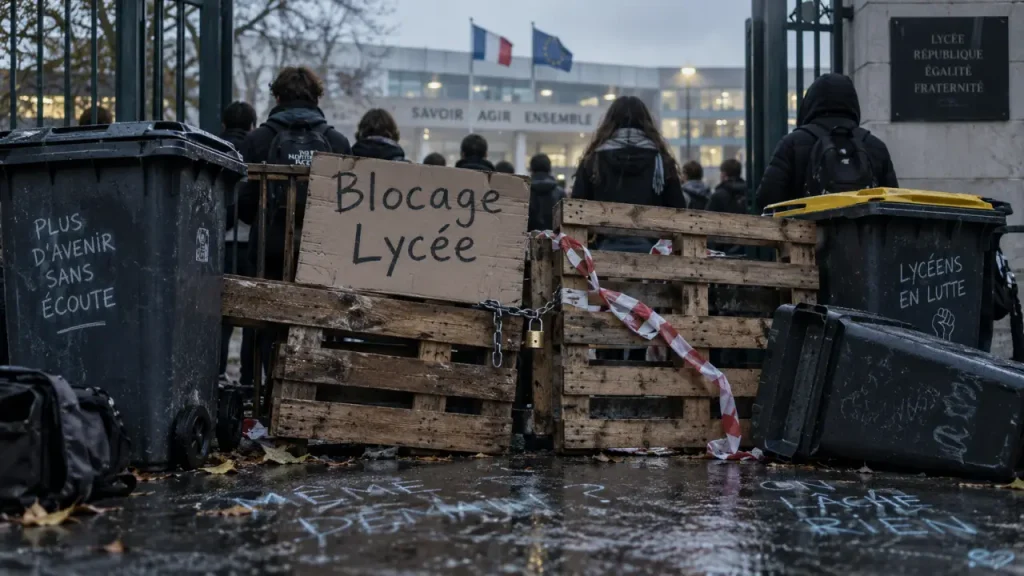Caen : le lycée Victor Hugo perturbé par un blocage d'élèves