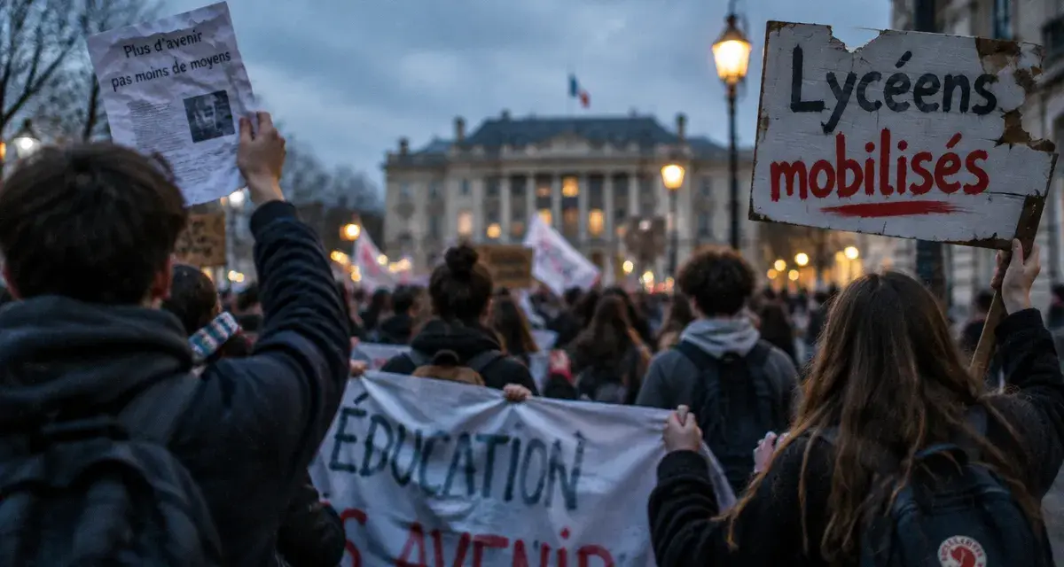 À Caen, des milliers de lycéens et étudiants ont défilé mardi