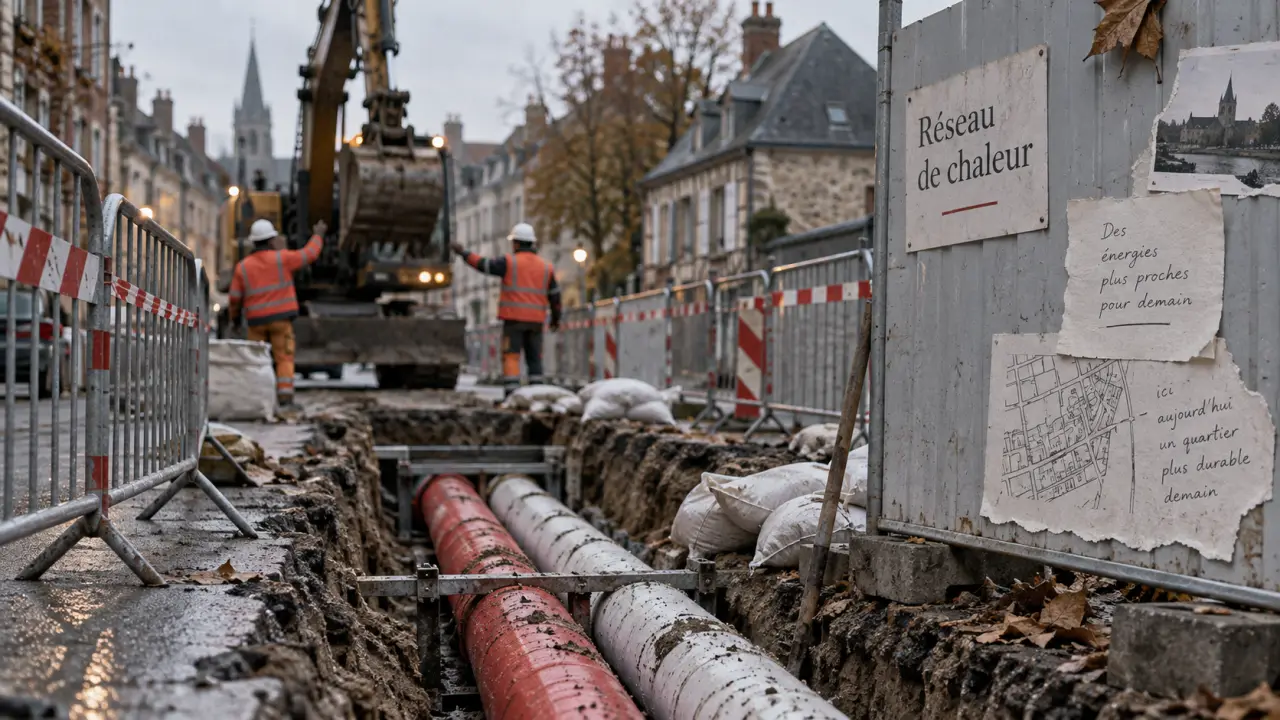 Réseau de chaleur à Caen : trois quartiers en travaux dès le 19 octobre
