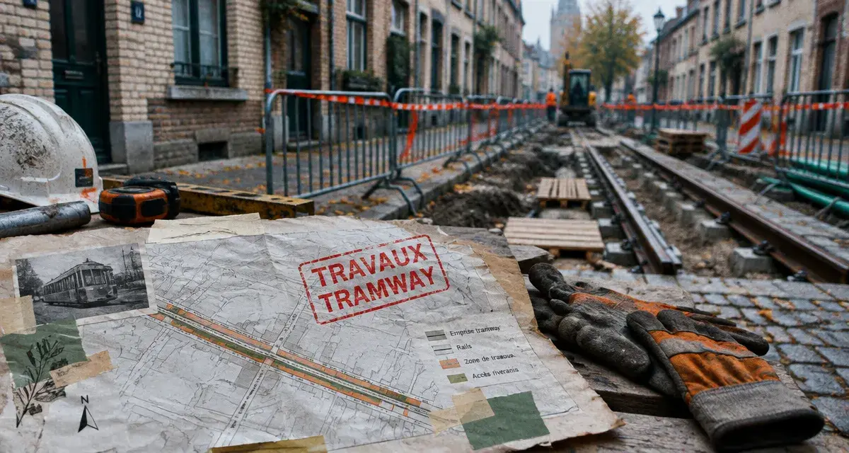 Tramway à Caen : les rues de la Haie Vigné entrent en travaux
