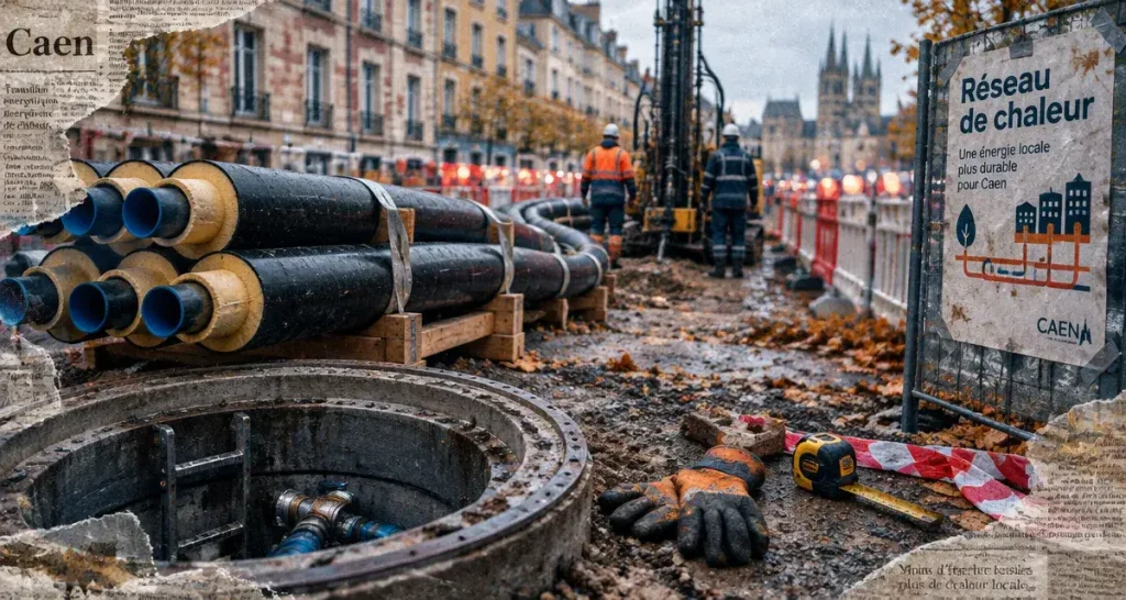 À Caen, les travaux du réseau de chaleur gagnent trois quartiers dès le 19 octobre