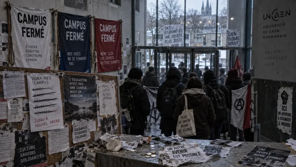 Les trois campus de l’université de Caen bloqués ce mercredi