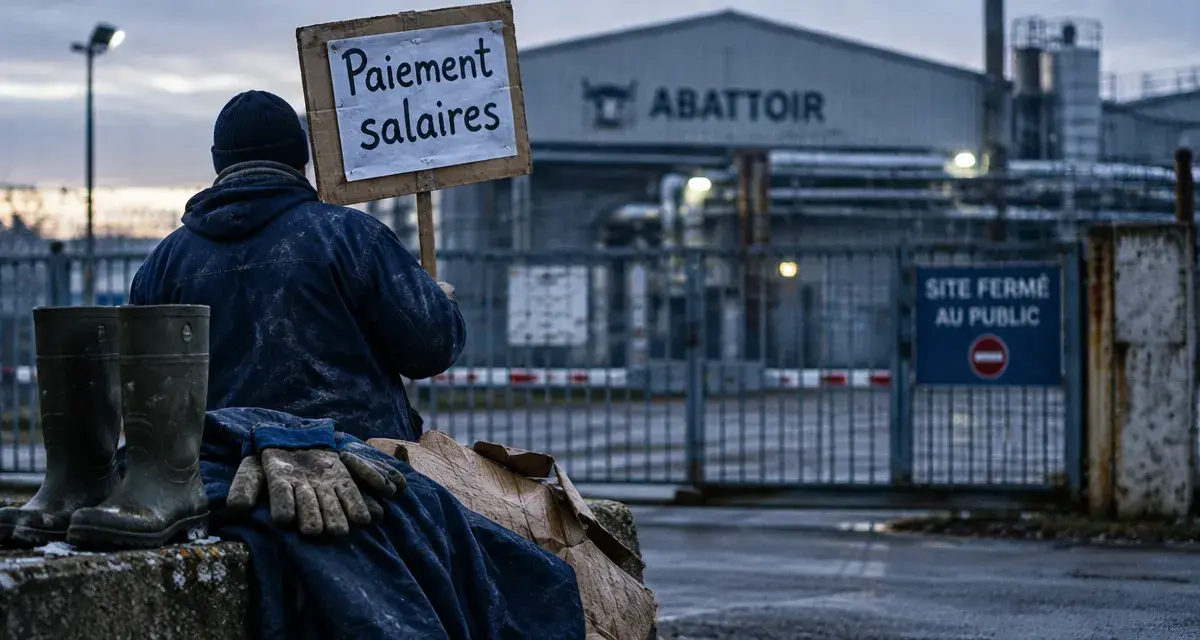 Grève à l'abattoir Sénécal de Cahagnes : le paiement des salaires en question