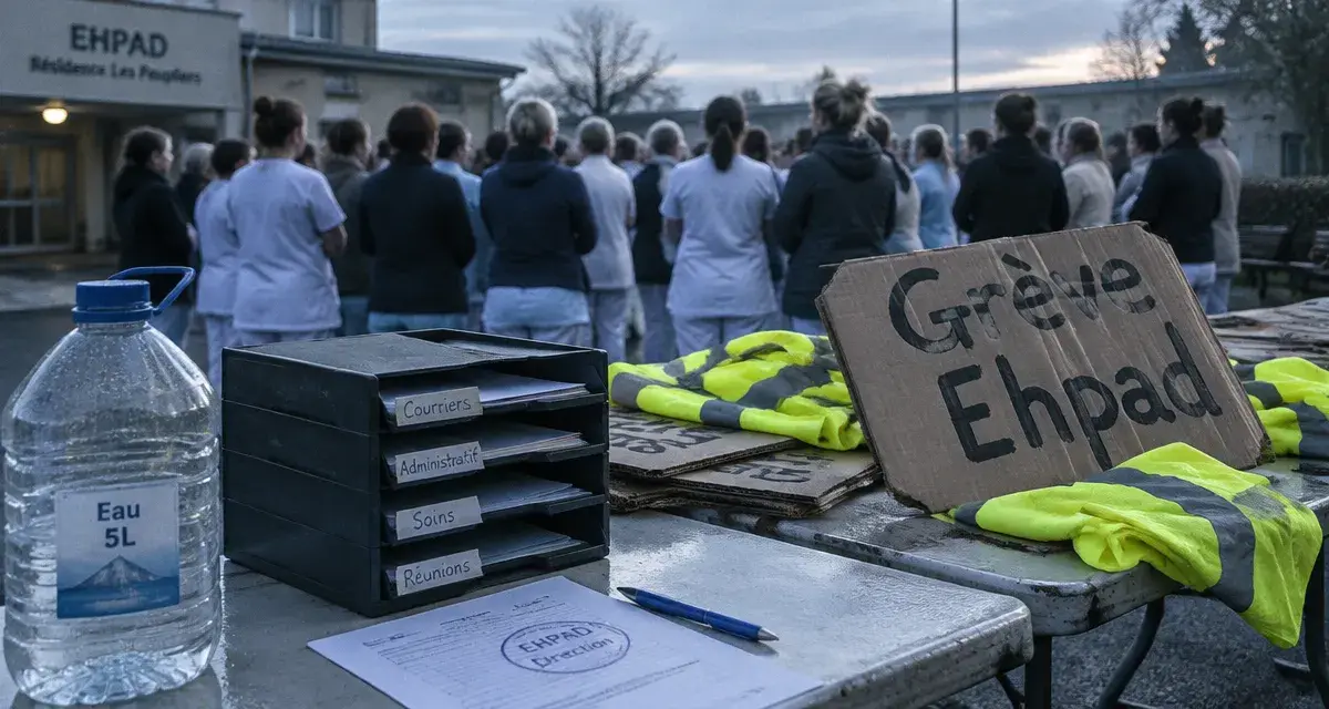 Près de Caen, des aides-soignantes de trois Ehpad en grève