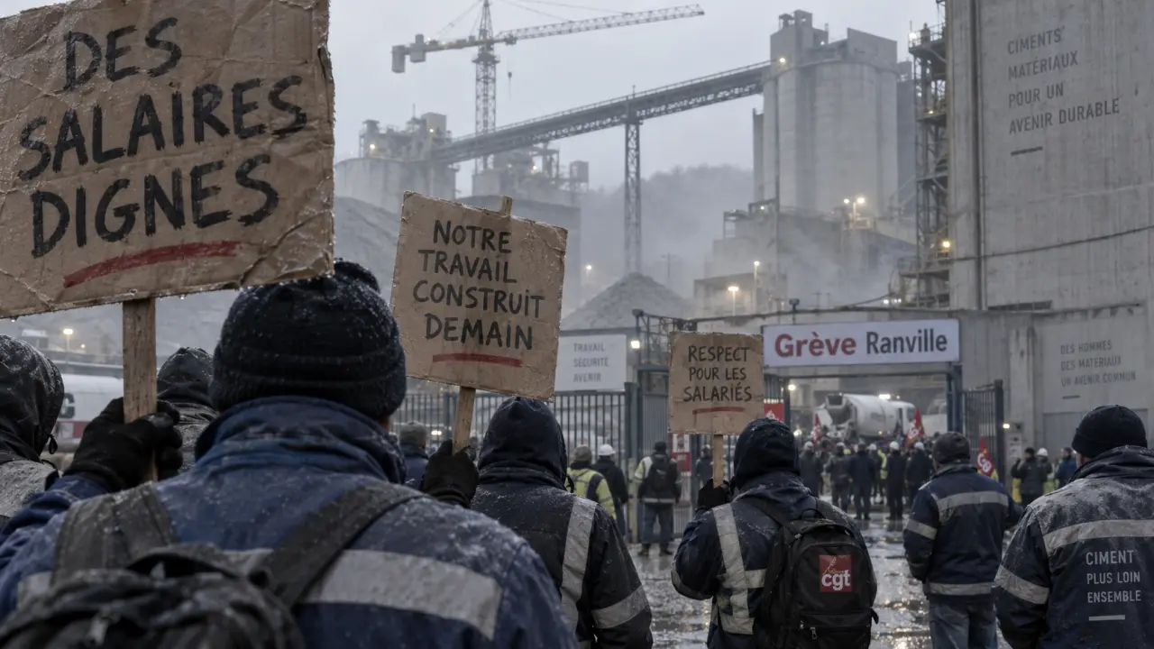 À Ranville, les salariés de la cimenterie en grève avant les négociations
