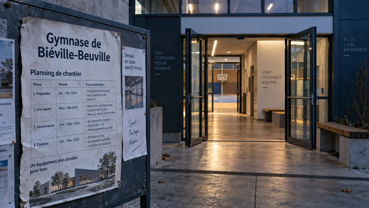 Près de Caen, le gymnase de Biéville-Beuville rénové après un an de travaux