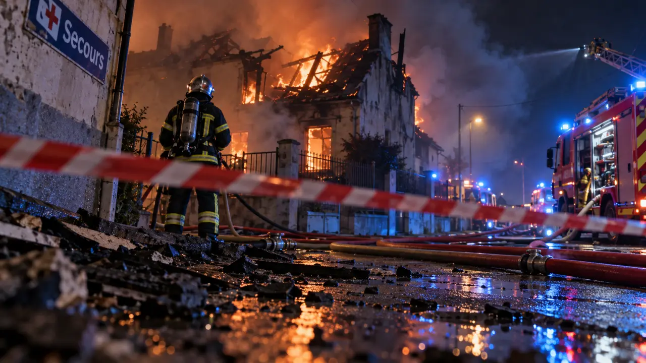 Incendie d'une maison à Caen : un occupant indemne