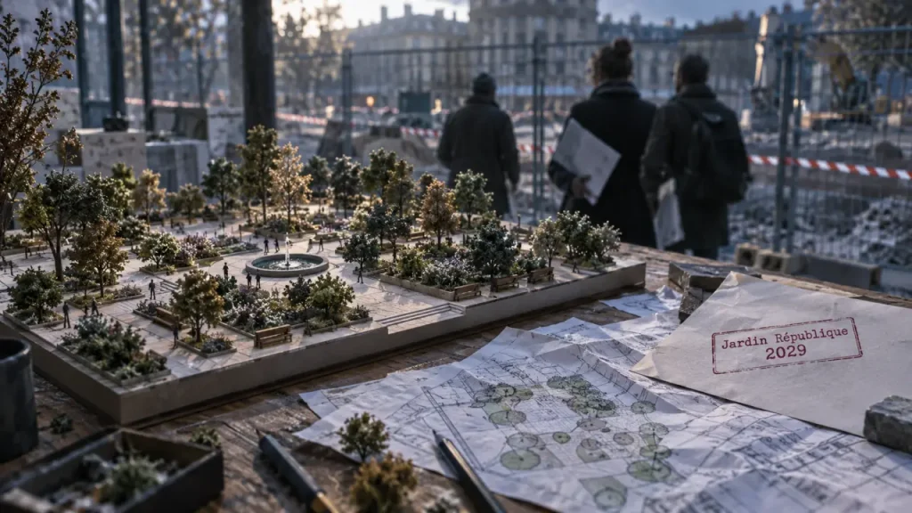 Jardin République à Caen : l’association Biens communs questionne le report