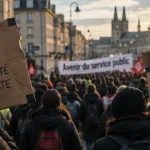 Mobilisation massive des fonctionnaires dans les rues de Caen