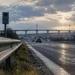 Périphérique de Caen : un nouveau radar installé avant le viaduc de Calix