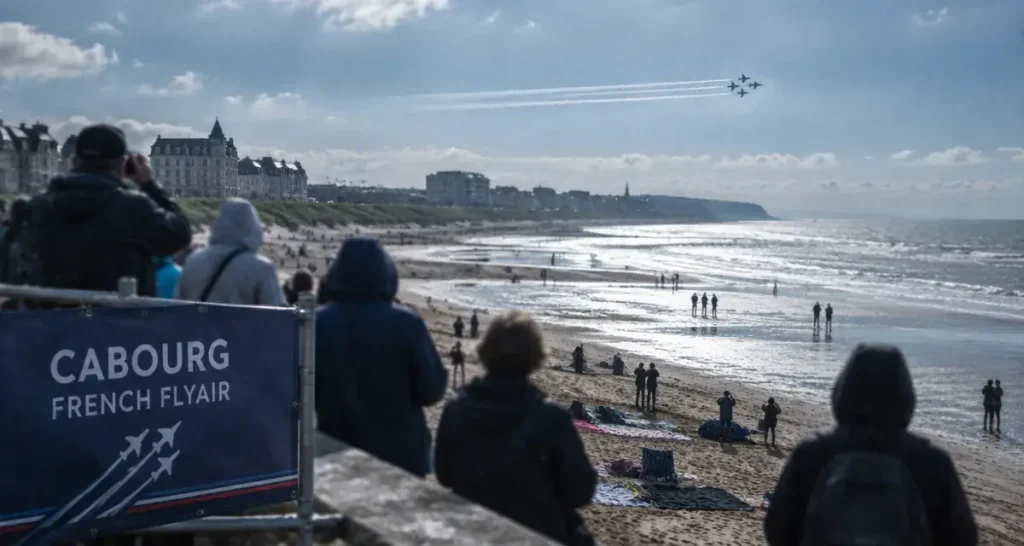 La Patrouille de France visible à Caen avant son show à Cabourg