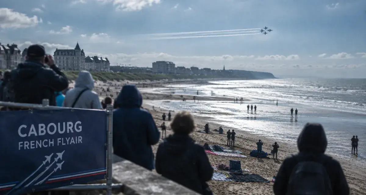 La Patrouille de France visible à Caen avant son show à Cabourg