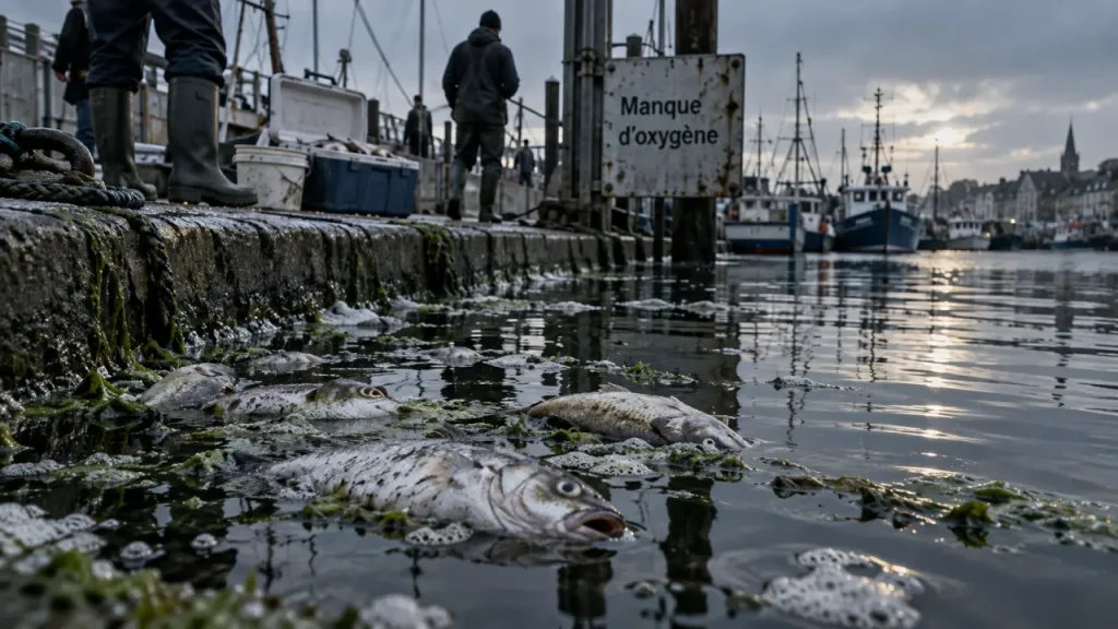 Poissons morts dans le port de Caen : une enquête judiciaire ouverte