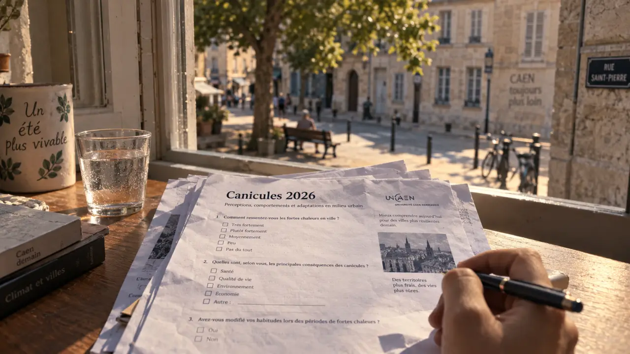 À Caen, un questionnaire sur l’été 2026 pour étudier les canicules