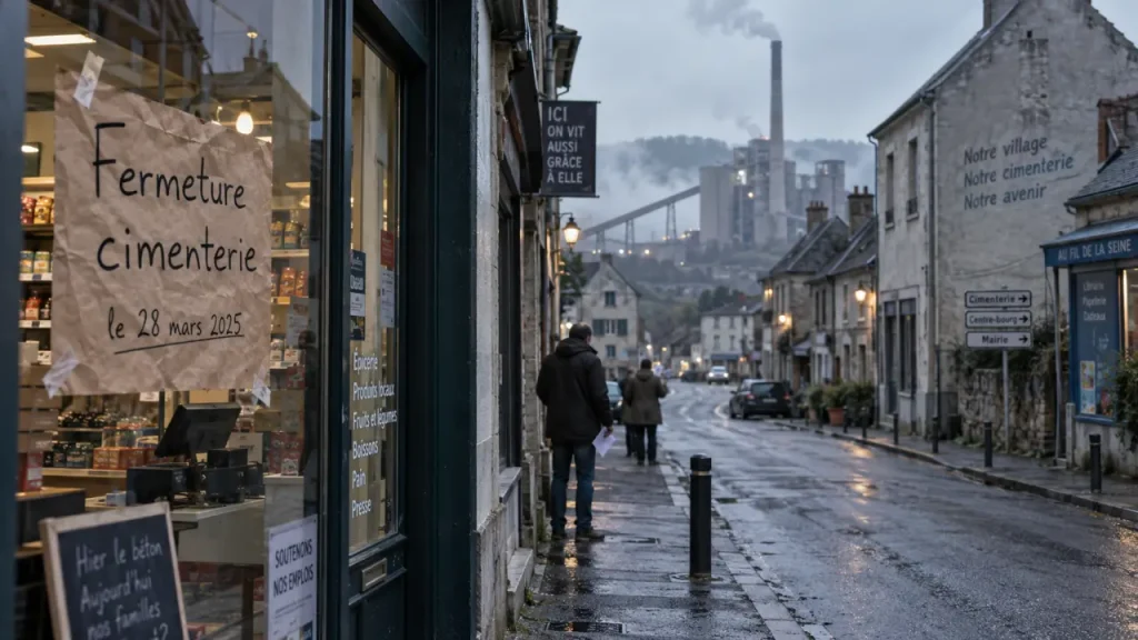 À Ranville, la fermeture de la cimenterie inquiète salariés et commerces