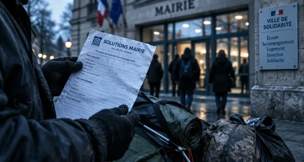 À Caen, des sans-abri et un collectif demandent des solutions à la mairie