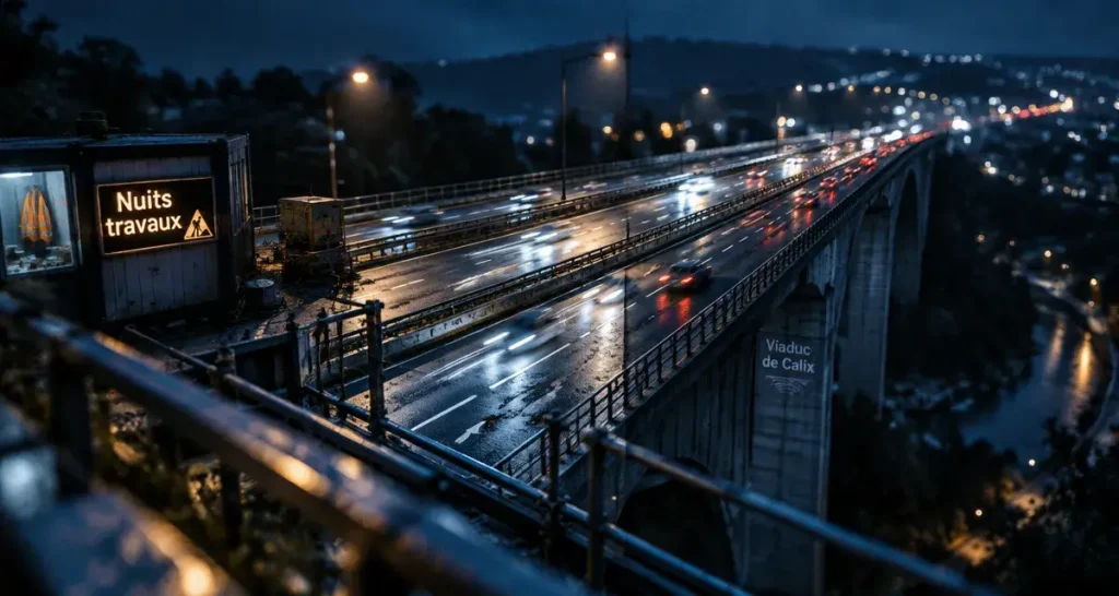 Viaduc de Calix : des fermetures de voie de nuit dès lundi 19 octobre