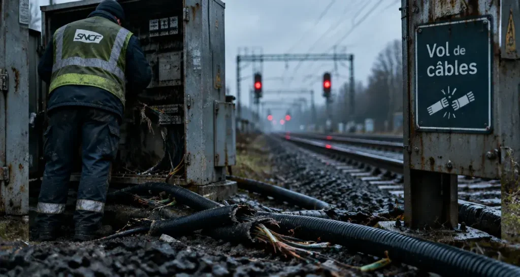 Vol de câbles SNCF : trafic coupé entre Caen et Argentan ce lundi